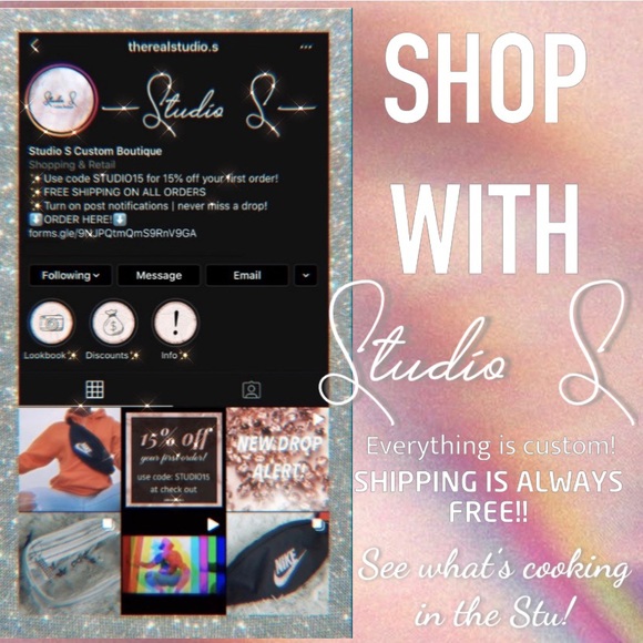 Custom Rhinestone Nike Fanny Pack (3 sections!!) - Picture 6 of 6